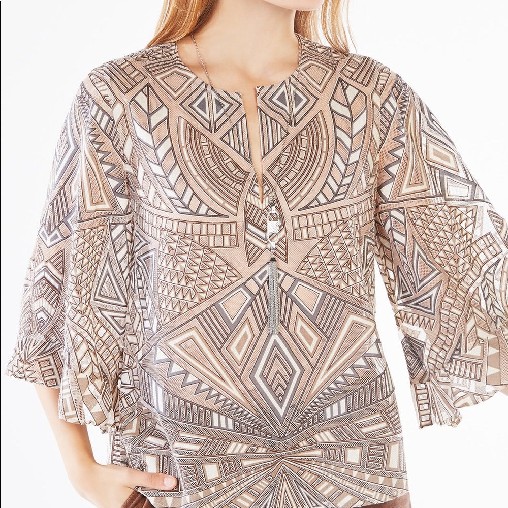 ISO of BCBG Mandy Burnout Top